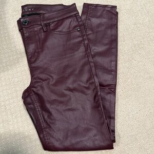 White House Black Market Burgundy Skinny Jeans